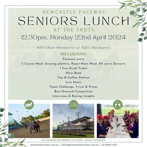 Seniors Lunch 22 April 2024 Ad Tile